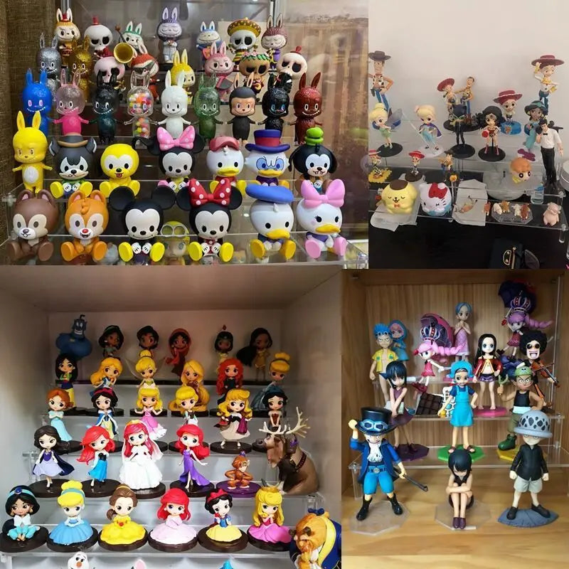 Acrylic Display Riser Stand — Clear Tiered Shelf for Figures, Perfume & Desk Decor