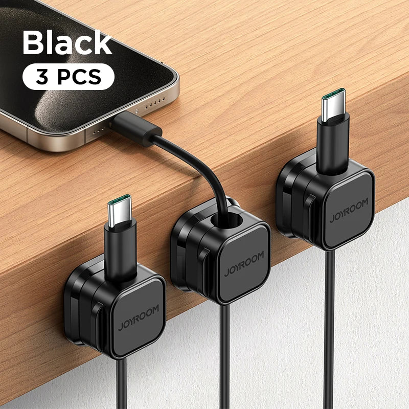 Magnetic Cable Clips — Under Desk Cable Management Organiser