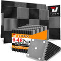 Acoustic Foam Panels - Sound Absorbing Wall Tiles for Gaming Rooms, Studios & Home Offices