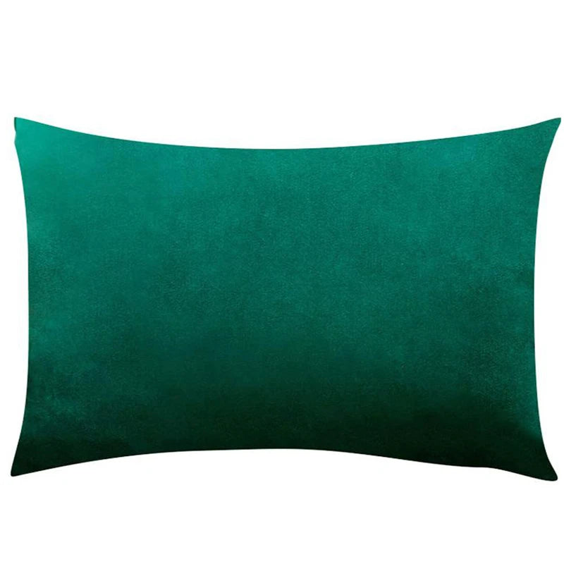 Soft Velvet Cushion Cover — Plaid Pillowcase for Sofa, Bedroom & Living Room Decor