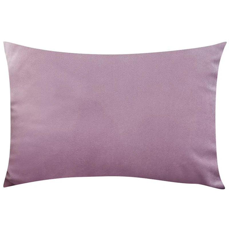 Soft Velvet Cushion Cover — Plaid Pillowcase for Sofa, Bedroom & Living Room Decor