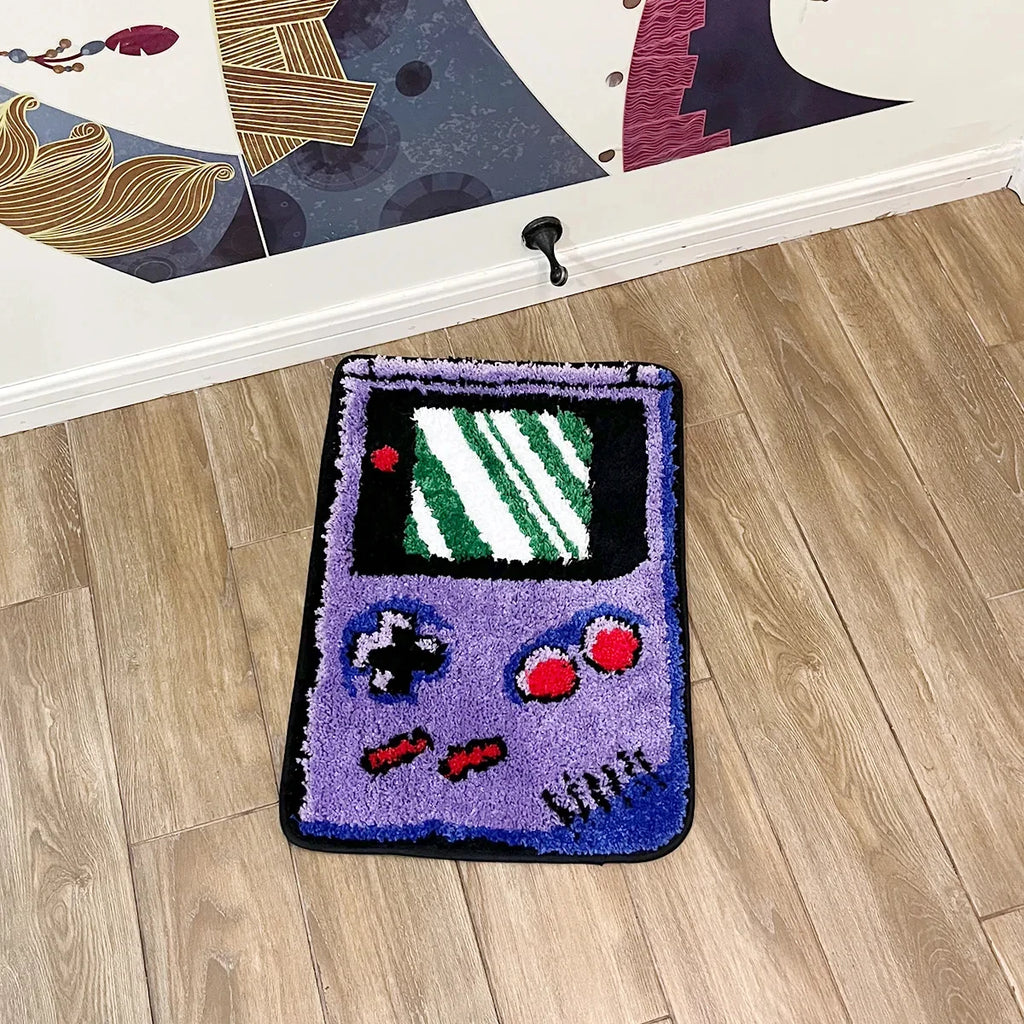 Retro Game Controller Tufted Rug,  Aesthetic Room Decor