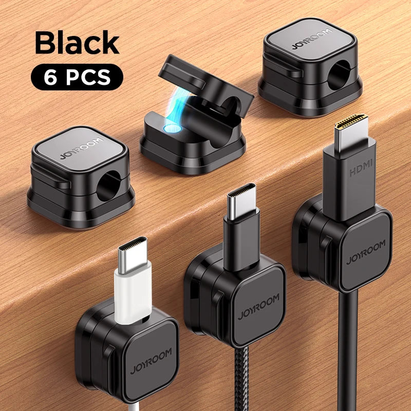 Magnetic Cable Clips — Under Desk Cable Management Organiser