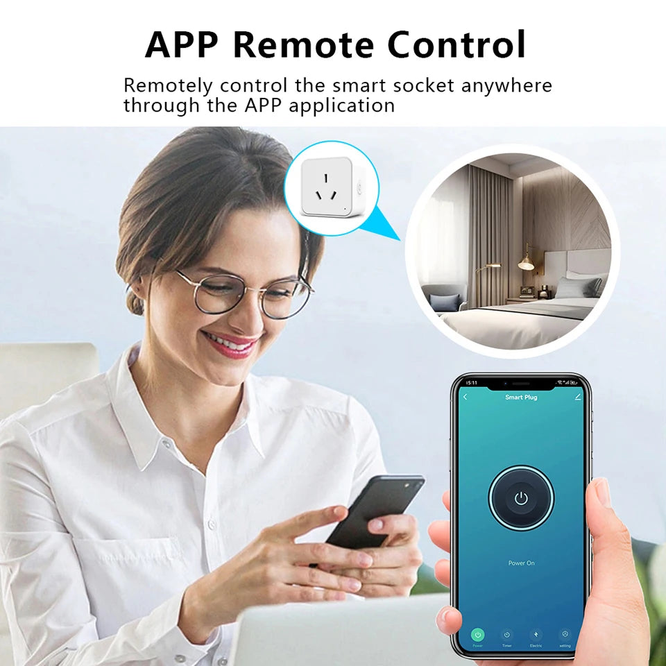 LivSmart WiFi Smart Plug AU, Voice Control, Power Monitor, No Hub Needed