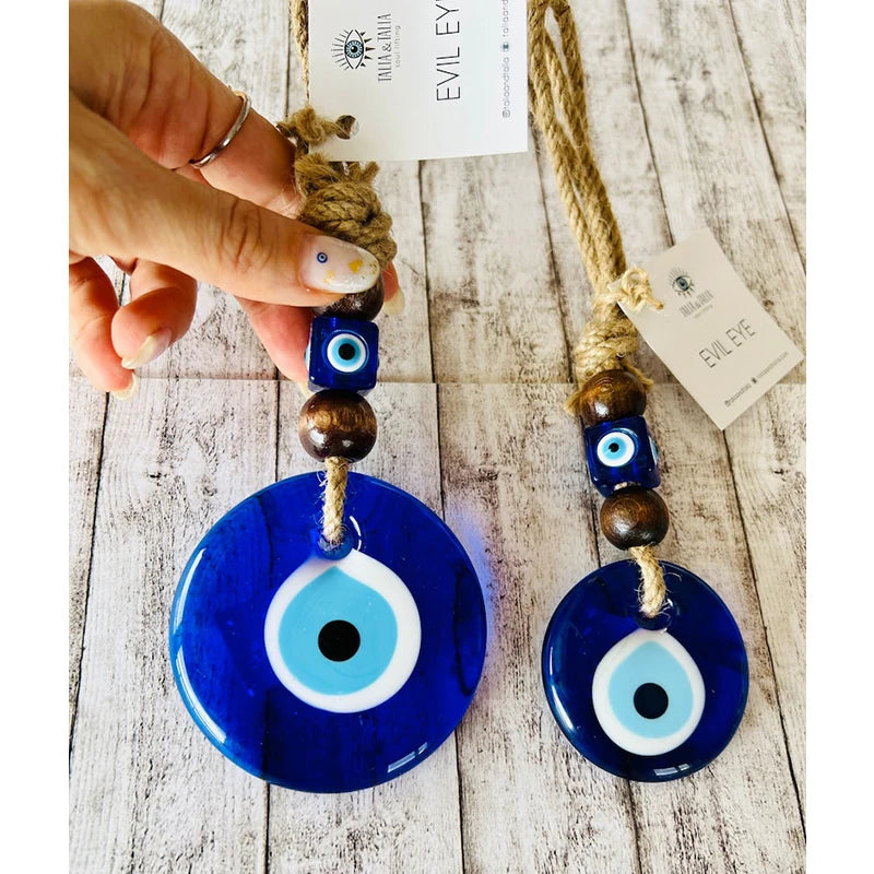 Evil Eye Wall Hanging — Nazar Protection Macramé Decor for Home & Bedroom