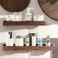 Wooden Wall Shelf — No-Drill Bathroom & Bedroom Floating Organiser