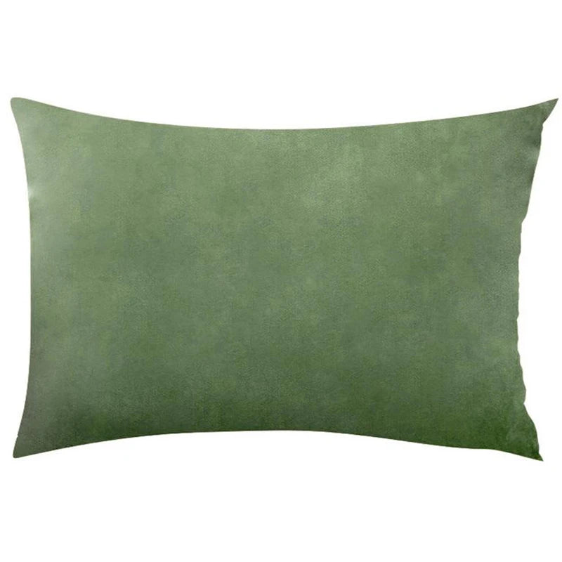 Soft Velvet Cushion Cover — Plaid Pillowcase for Sofa, Bedroom & Living Room Decor