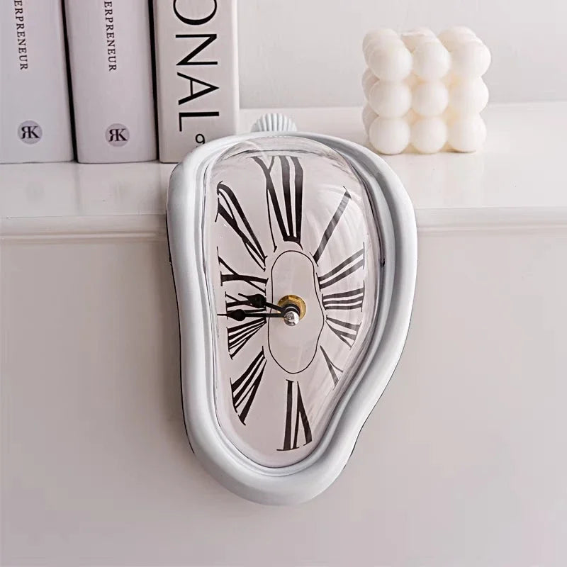 Melting Wall Clock - Surreal Salvador Dali Style Shelf & Wall Decor