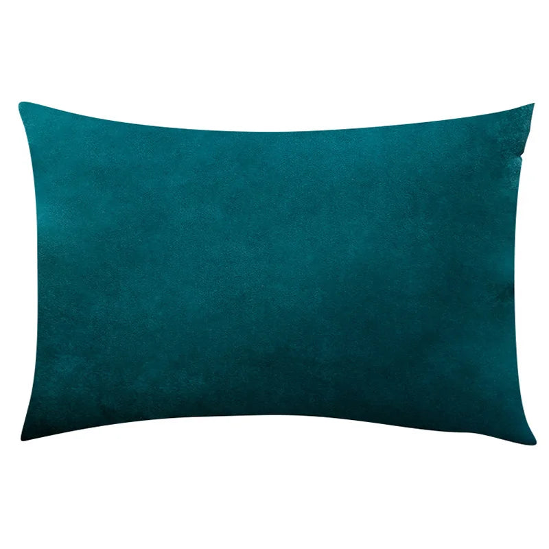 Soft Velvet Cushion Cover — Plaid Pillowcase for Sofa, Bedroom & Living Room Decor