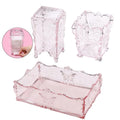 Butterfly Crystal Desk Organiser — Aesthetic Makeup & Stationery Storage Box