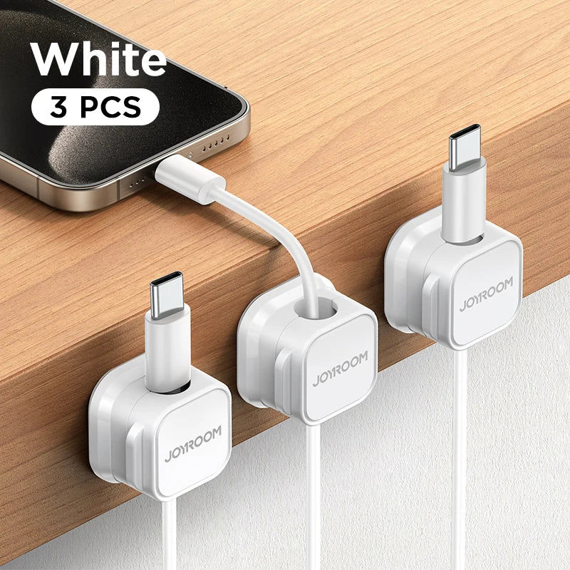 Magnetic Cable Clips — Under Desk Cable Management Organiser