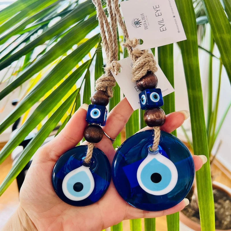 Evil Eye Wall Hanging — Nazar Protection Macramé Decor for Home & Bedroom
