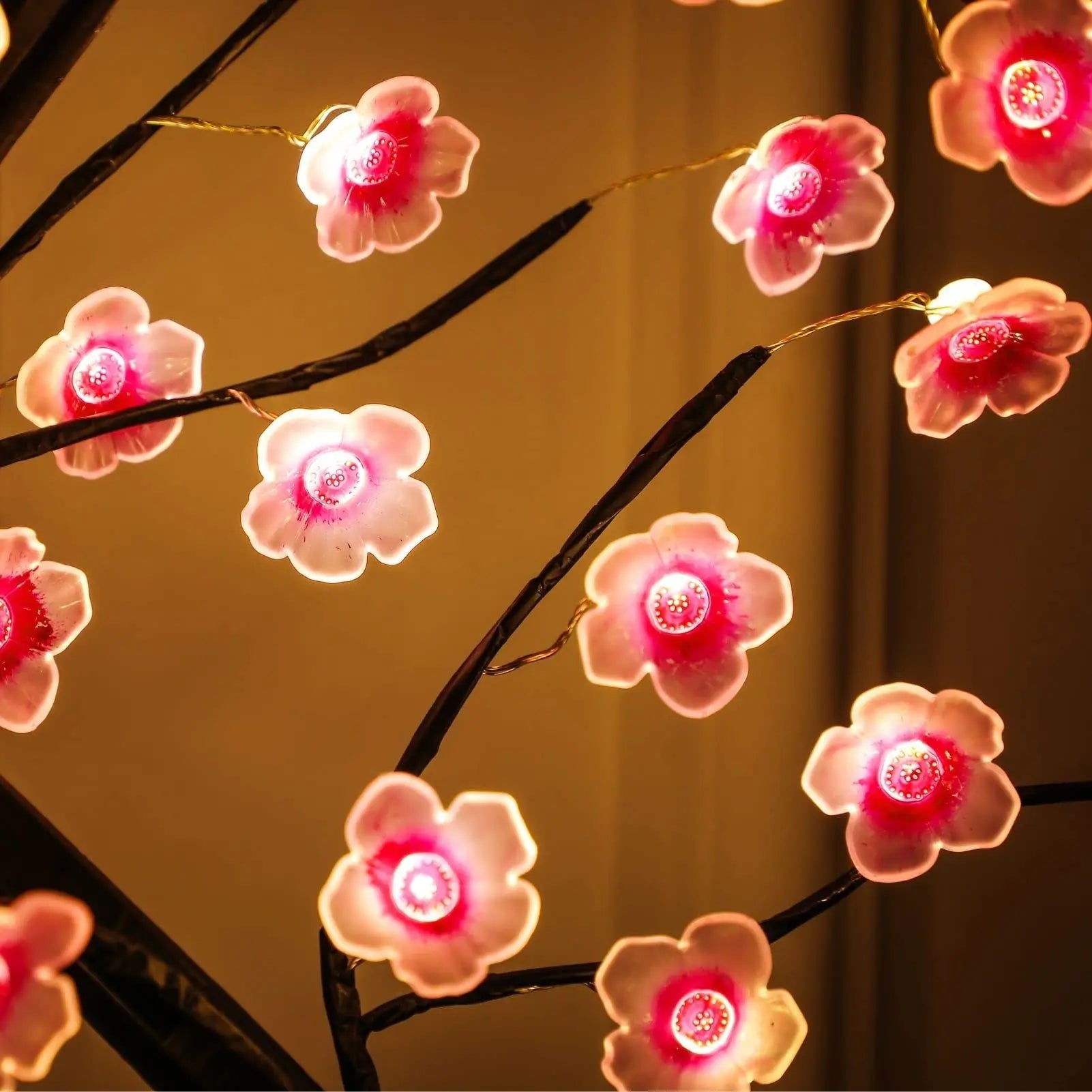 Blossom Tree LED Lamp — USB Ambient Night Light for Bedroom & Home Decor