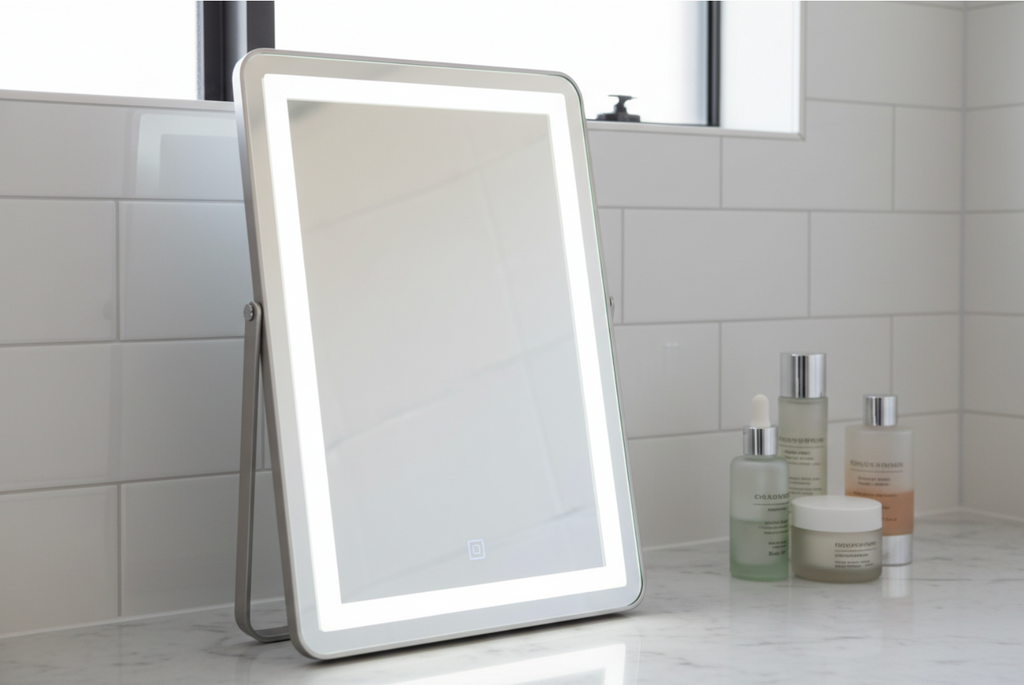 LED Vanity Mirror  3 Colour Lighting  Touch Dimmer  USB Rechargeable  NZ