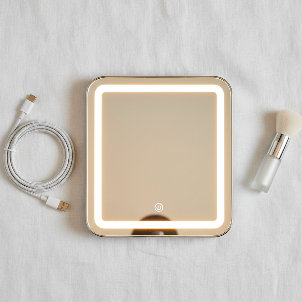 LED Vanity Mirror  3 Colour Lighting  Touch Dimmer  USB Rechargeable  NZ