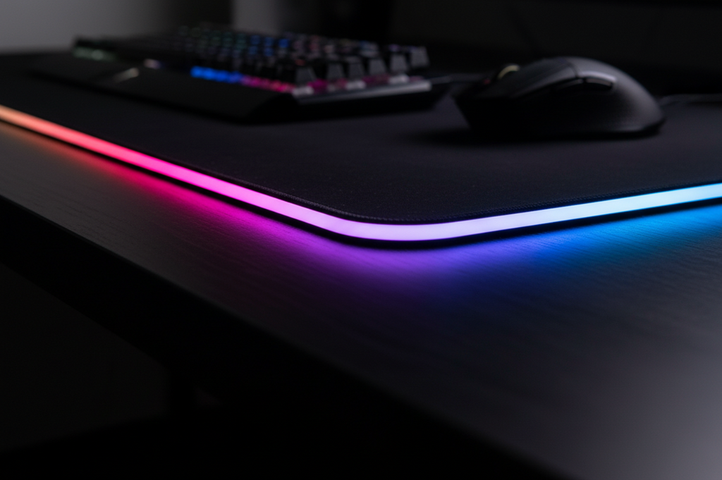 RGB LED Gaming Desk Mat  14 Lighting Modes  Non-Slip  Waterproof  NZ