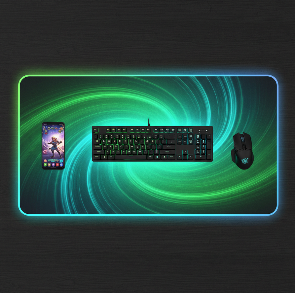 RGB LED Gaming Desk Mat  14 Lighting Modes  Non-Slip  Waterproof  NZ