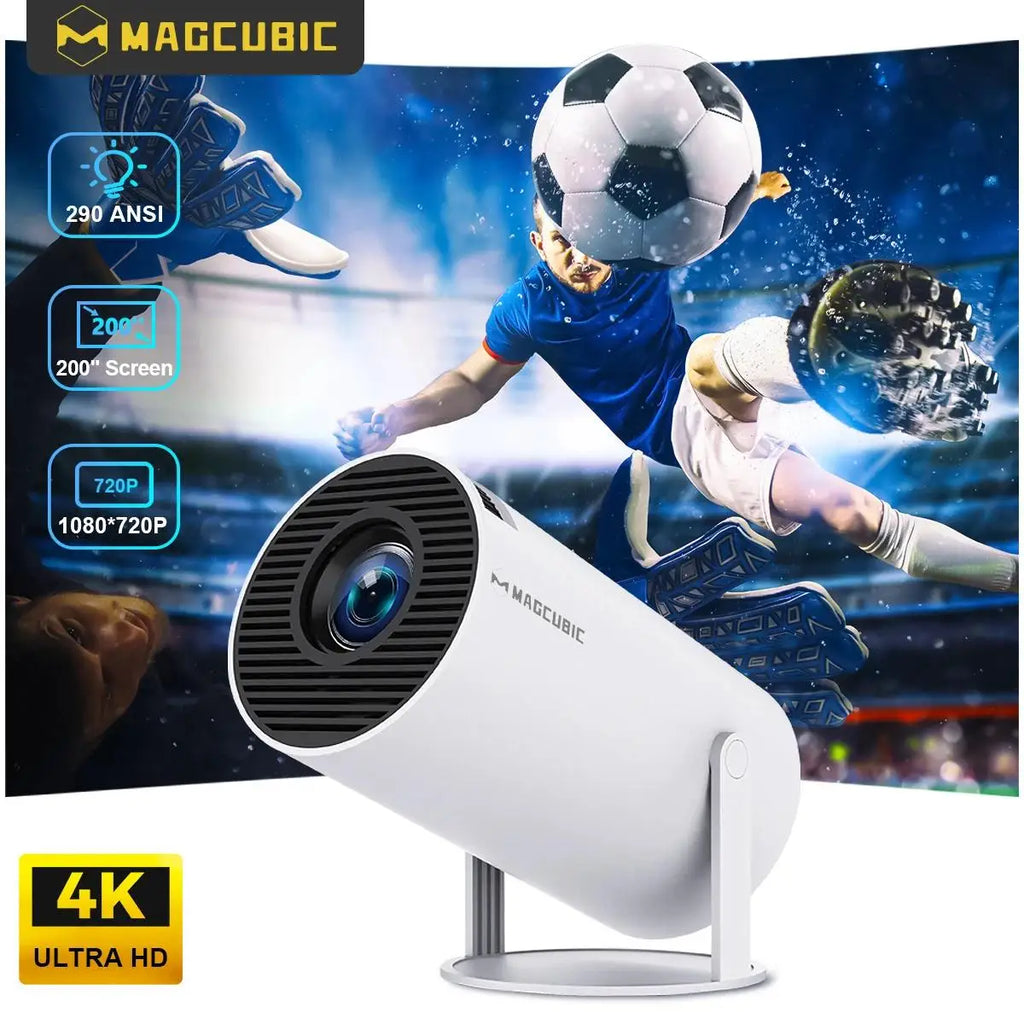 Magcubic HY300 Pro 4K Smart Projector, Android 14 Home Cinema Projector for Bedroom & Living Room