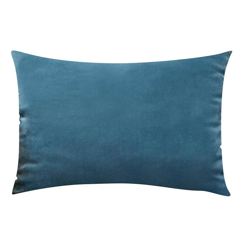 Soft Velvet Cushion Cover — Plaid Pillowcase for Sofa, Bedroom & Living Room Decor