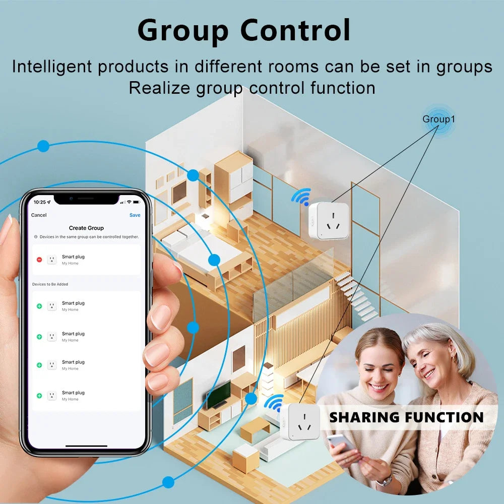 LivSmart WiFi Smart Plug AU, Voice Control, Power Monitor, No Hub Needed