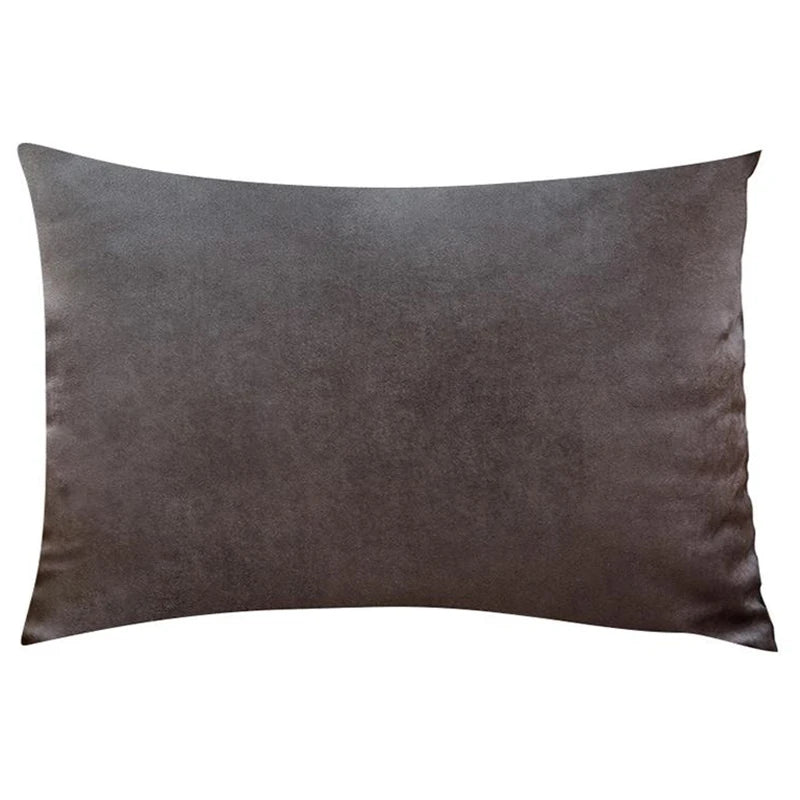 Soft Velvet Cushion Cover — Plaid Pillowcase for Sofa, Bedroom & Living Room Decor