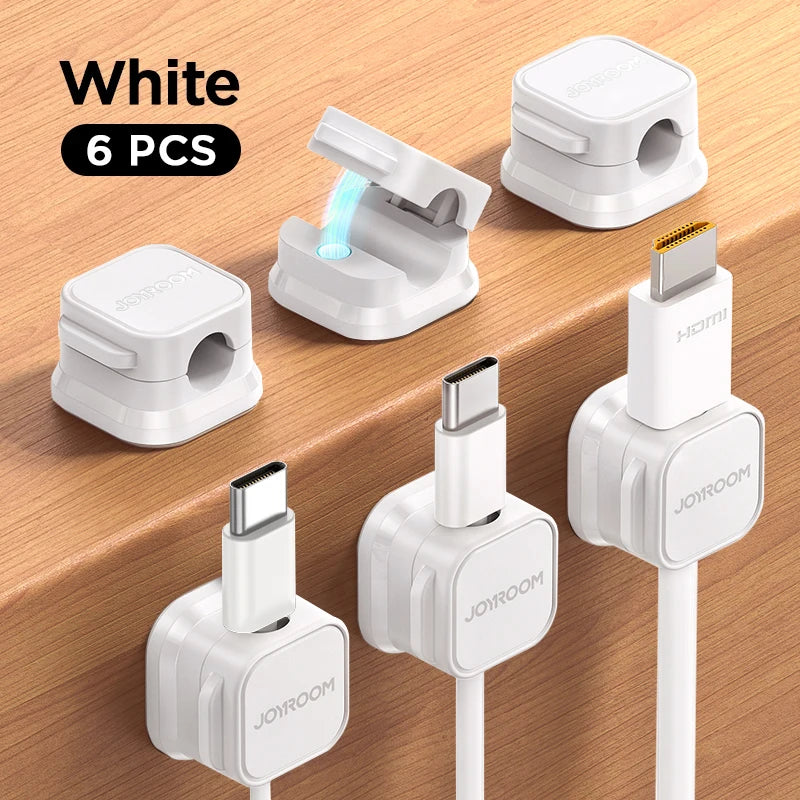 Magnetic Cable Clips — Under Desk Cable Management Organiser